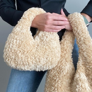 Sac fourre-tout au crochet, motif sac fourre-tout au crochet, sac à main au crochet pour femme