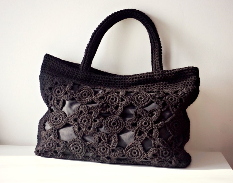 CROCHET PATTERN Ravenna Crochet Bag Pattern Tote Pattern crochet purse, shopping bag, summer bag beach bag, handbag, crochet shoulder bag zdjęcie 4