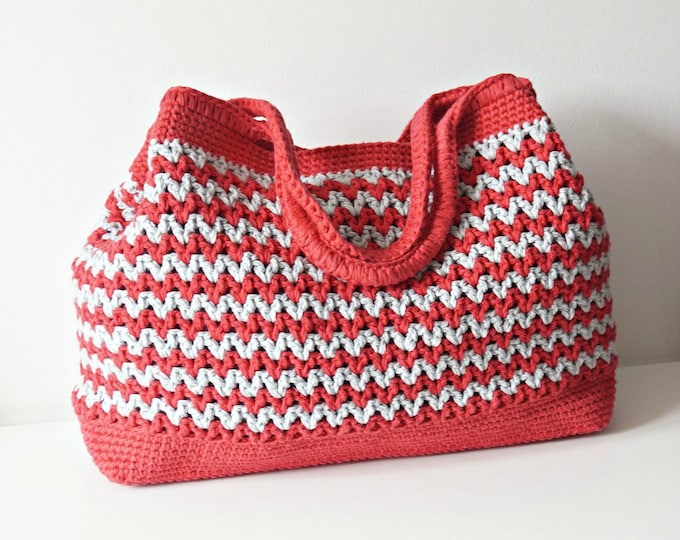 CROCHET PATTERN Crochet Bag Pattern Tote Pattern crochet purse  woman bag, shopping bag, summer bag beach bag, handbag, crochet shoulder bag