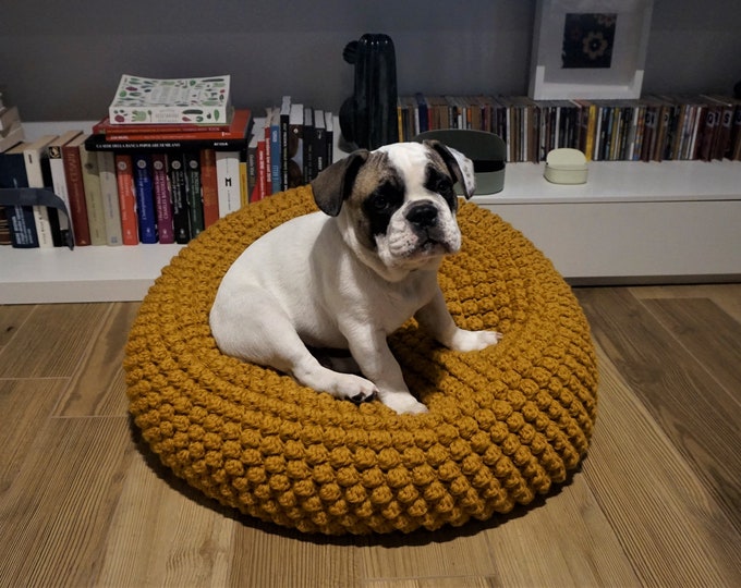 CROCHET PATTERN Video Tutorial Diy Tutorial Crochet Pouf, Pet Bed, Dog Bed, Poof, Ottoman, Footstool, Pillow, Bean Bag, Floor cushion