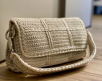 CROCHET PATTERN EVA Bag Crochet Bag Pattern Wool Bag crochet purse  woman bag shopping bag summer bag beach bag, handbag
