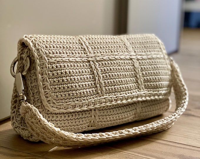 CROCHET PATTERN EVA Bag Crochet Bag Pattern Wool Bag crochet purse  woman bag shopping bag summer bag beach bag, handbag