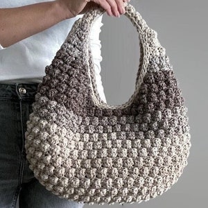 CROCHET PATTERN Ronda Bag Crochet Bag Pattern Wool Bag crochet purse woman bag shopping bag summer bag beach bag, handbag image 3