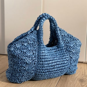 4 CROCHET PATTERNS Crochet Bag Pattern Tote Pattern crochet purse woman bag, shopping bag, summer bag handbag crochet shoulder bag image 2