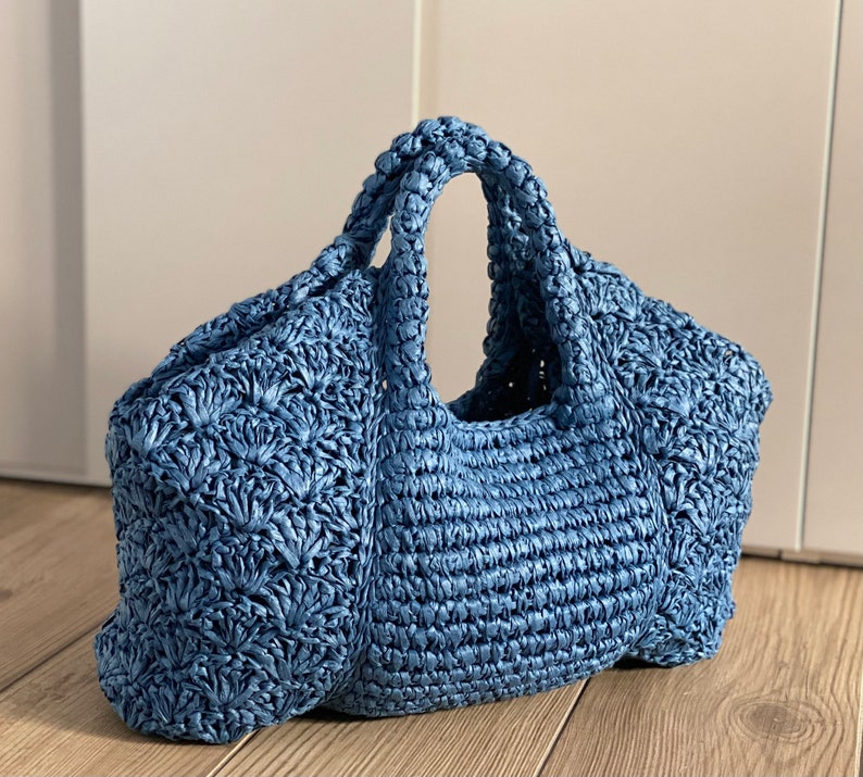 4 CROCHET PATTERNS Crochet Bag Pattern Tote Pattern crochet purse woman bag, shopping bag, summer bag handbag crochet shoulder bag image 2