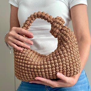 CROCHET PATTERN GLORIA Bag Crochet Bag Pattern Wool Bag crochet purse  woman bag shopping bag summer bag beach bag, handbag Raffia Bag