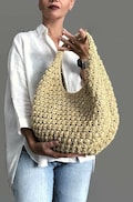 CROCHET PATTERN Ronda Bag Crochet Bag Pattern Wool Bag crochet purse  woman bag shopping bag summer bag beach bag, handbag Raffia Bag