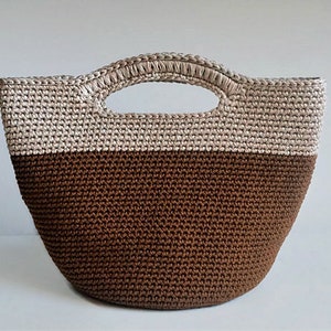Modèle de sac au crochet, modèle de sac fourre-tout au crochet, sac à main pour femme, sac shopping, sac d'été, sac de plage, sac à main, sac de marché au crochet