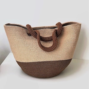 HÄKELANLEITUNG Cammie Bag Häkeltasche Muster Gehäkelte Einkaufstasche, Sommertasche Strandtasche, Handtasche, gehäkelte Umhängetasche