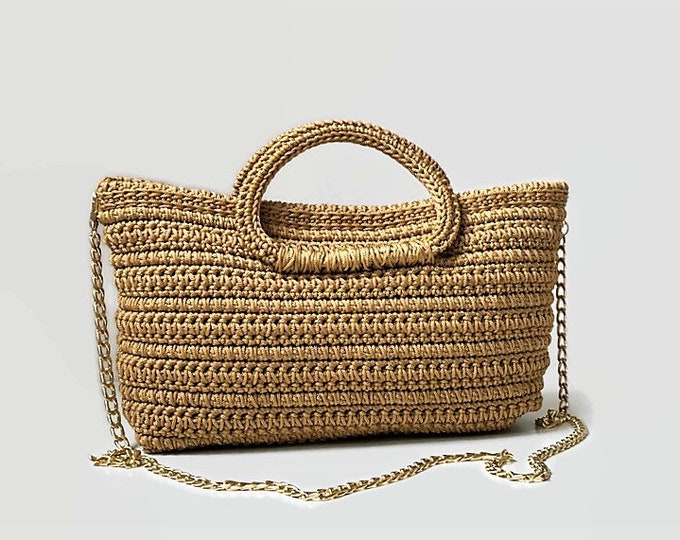 CROCHET PATTERN Mia Bag Crochet Bag Pattern Tote Pattern  woman bag summer bag beach bag, handbag, crochet