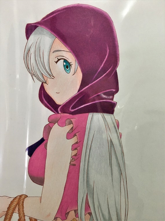 Elizabeth. Dibujo manual. Medios tradicionales. FanArt Anime | Etsy