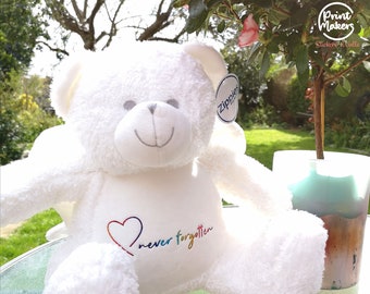 Never Forgotten Memory Angel Teddy Bear, Soft Toy With Personalisation Name Option