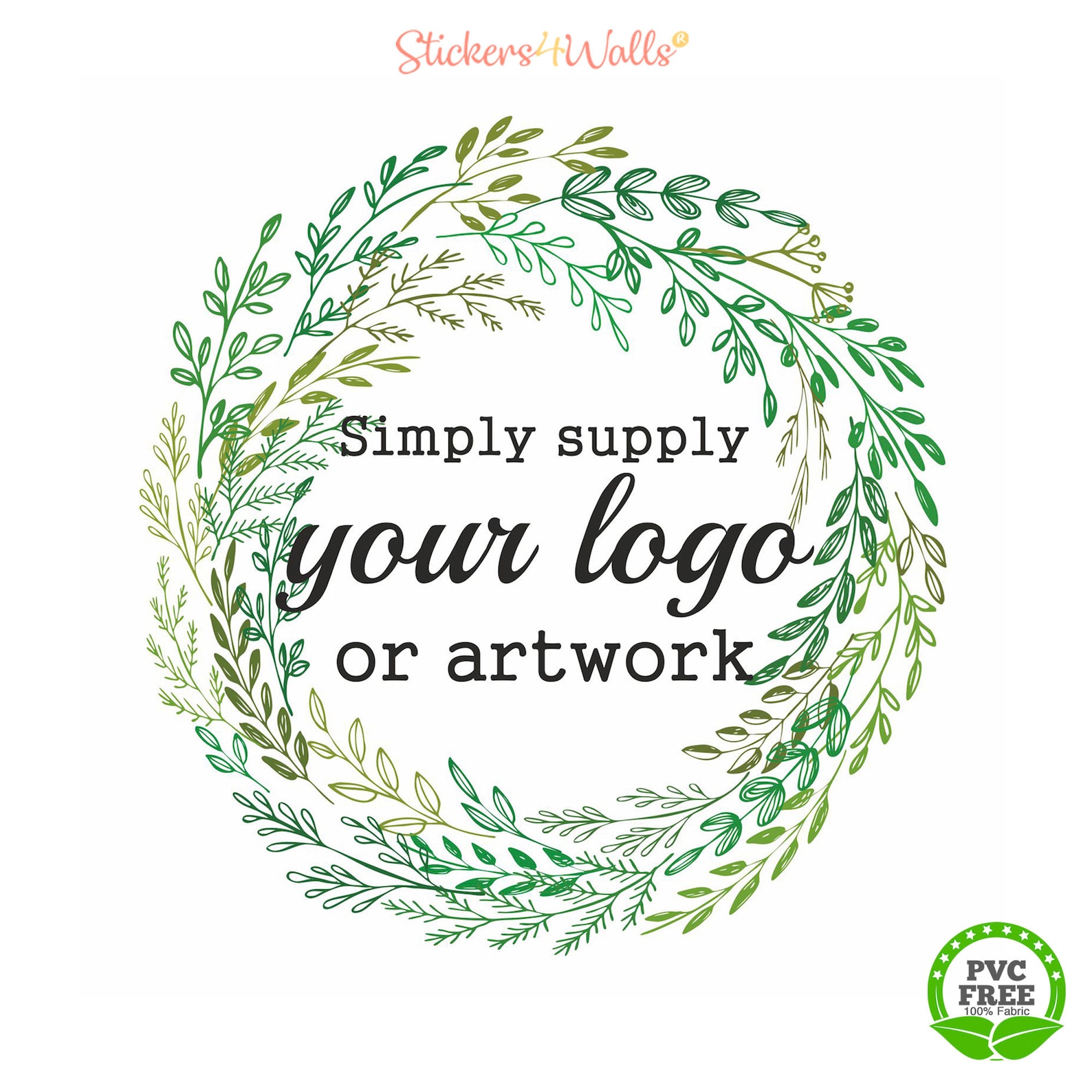 Reusable Your Brand Logo Fabric Wall Sticker Business Logo Etsy UK