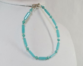 Beautiful Sea Blue Beaded Bracelet