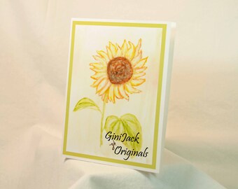 Notecards, Note Cards,  Blank Cards, Gift Items, Gift Ideas, Sunflower, Watercolor, Original Art,