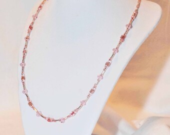 Pink Beaded Necklace