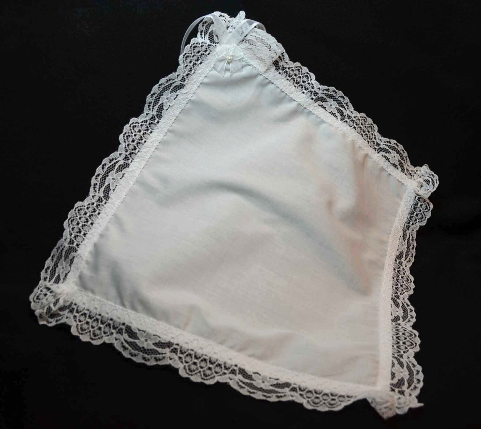 Beautiful Lace Trimmed Handkerchief, Bridal Handkerchief Etsy