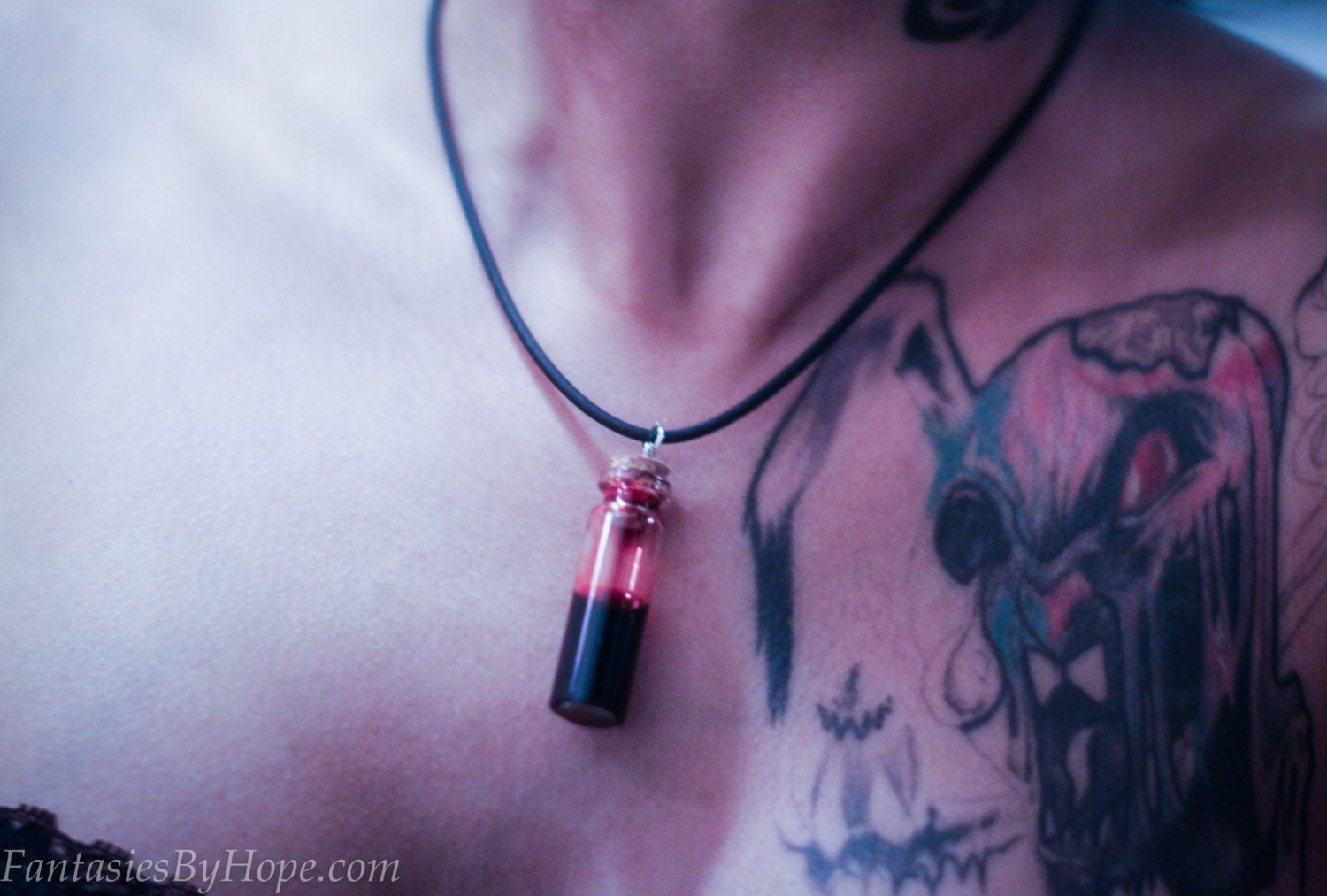 Blood Vial Necklace - Looks Like Real Blood! (true Blood