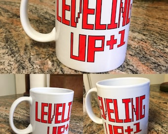 Leveling Up - Gamer Mug, Games, Creative Humor Coffee Mug Funny Mug Coffee cup, Tea mug, Humor mug, funny, humorous
