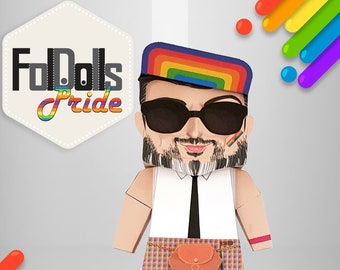 TLV2018 Pride - Illustrated 3D DIY Paper Craft Doll