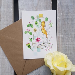 illustration aquarelle, impression aquarelle, carte postale, carte à message, idée cadeau, papeterie, illustration