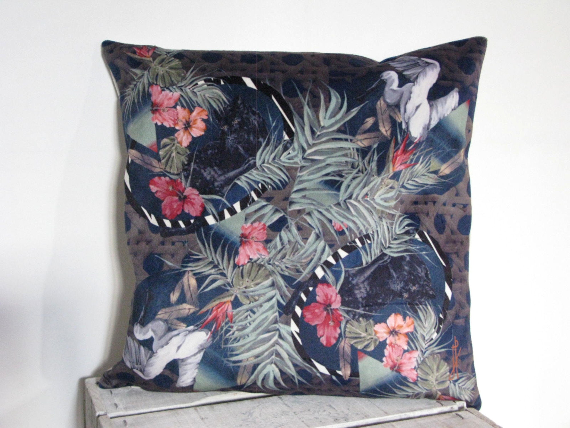 Coussin Velours, Modèle Carré Princesse