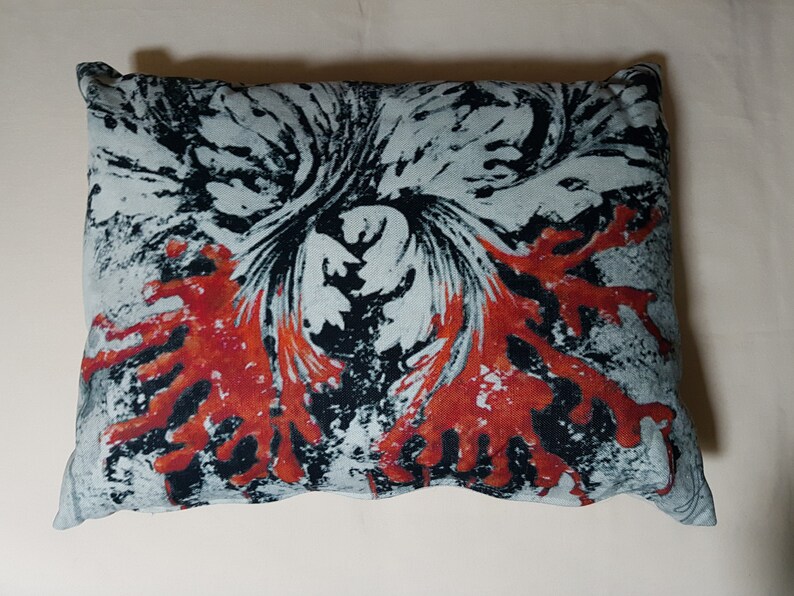 cushion, velvet cushion, square cushion, decorative cushion, rectangular cushion, flower pattern fabric image 2