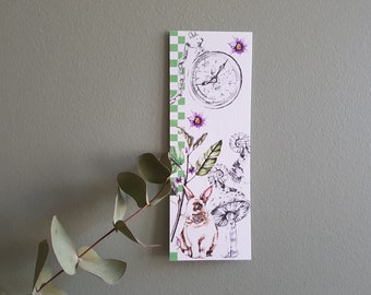 spring bookmark, bookmark, illustration, reading, France, gift for reader, books