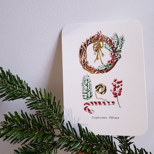 Christmas card, greeting card, Christmas illustration, illustration, stationery, gift idea
