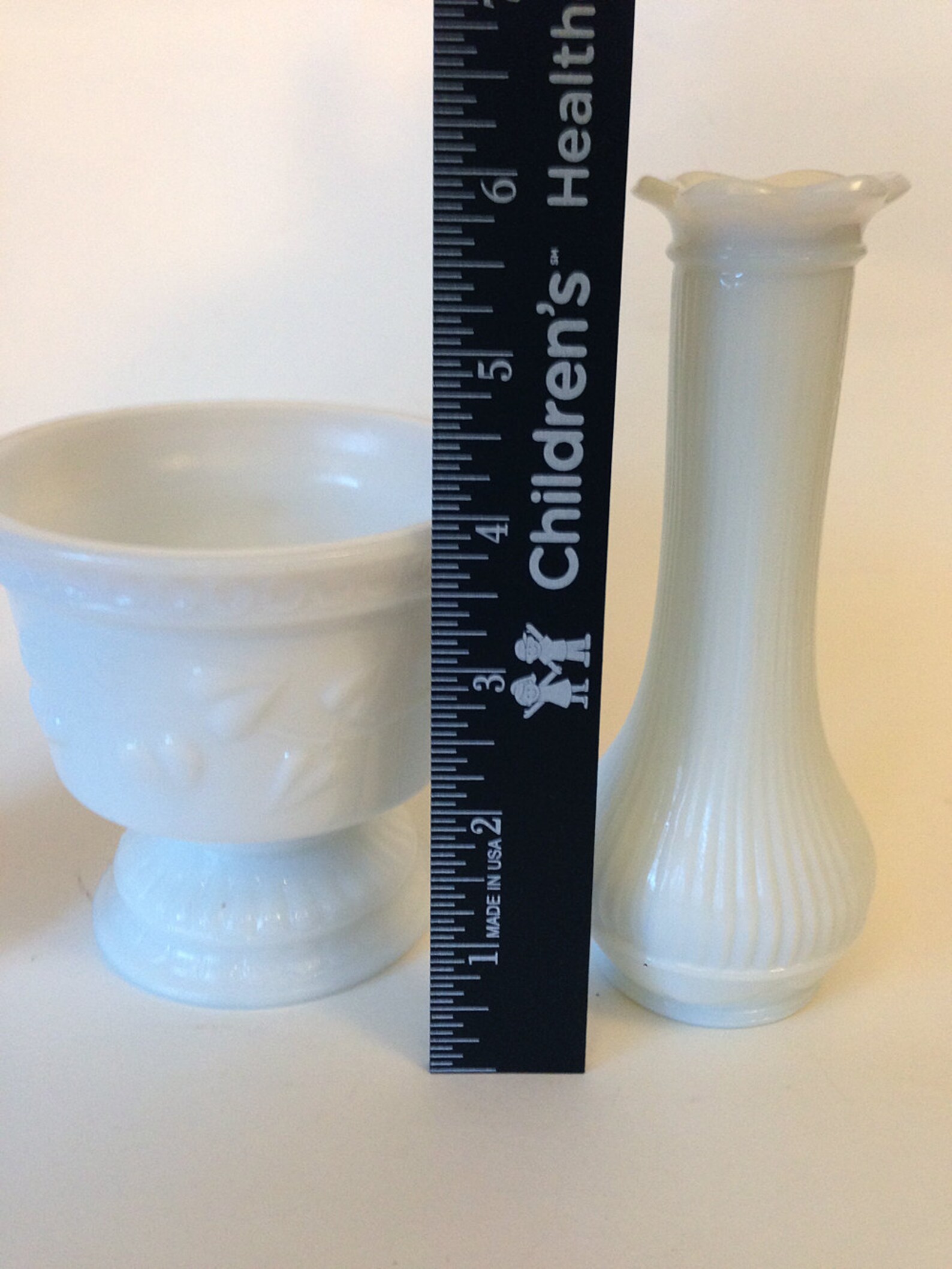 Randall Milk Glass Vases and Planter Etsy