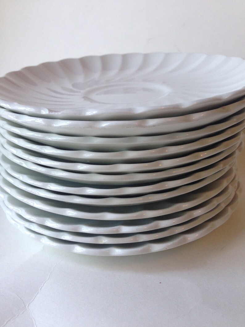 Johnson Brothers Regency White Saucer China Plates 12 Etsy