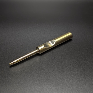Custom Single Prong Divot Tool – Personalized Brass Golf Tool – Minimal Golf Gift for Him or Tournaments – Father's Day