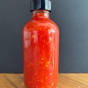 Live-Fermented Red Hot Pepper Sauce | Organic Fresno Peppers