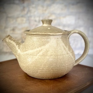 Rustic Teapot, ceramic kettle, off-white pitcher, tea pitcher, large teapot, ceramic pot, handmade teapot, Tea lovers gift, stoneware kettle