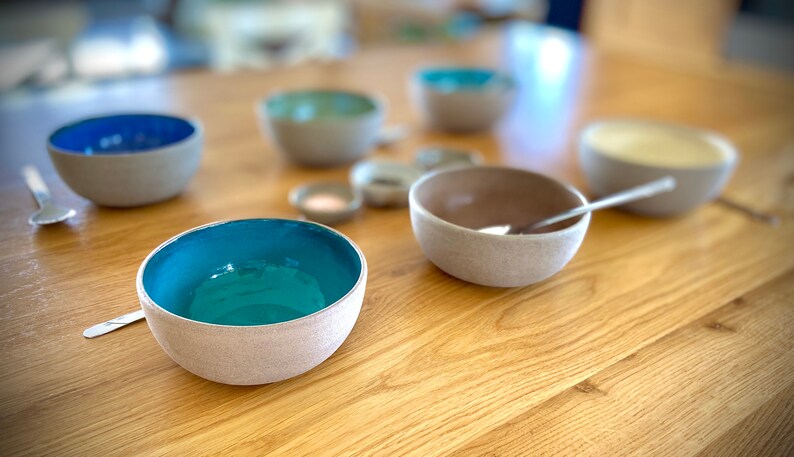 Ceramic bowl Set, Colorful bowls, set of six, soup bowl, pottery bowl, dinnerware set, pottery bowls, gift for wife, Support Israel