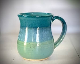Ceramic coffee mug, large mug, tea cup, Turquoise mug, espresso cup, cappuccino cup, handmade mug, pottery cup, top 10 christmas gifts