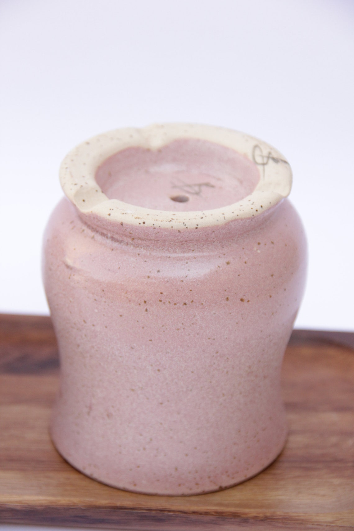 Ceramic Utensil Holder Silverware Holder Pink Utensil Etsy