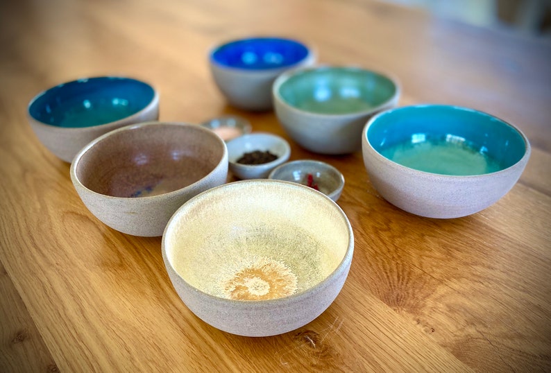 Ceramic Bowl Set Colorful Bowls Set of Six Soup Bowl Etsy Israel