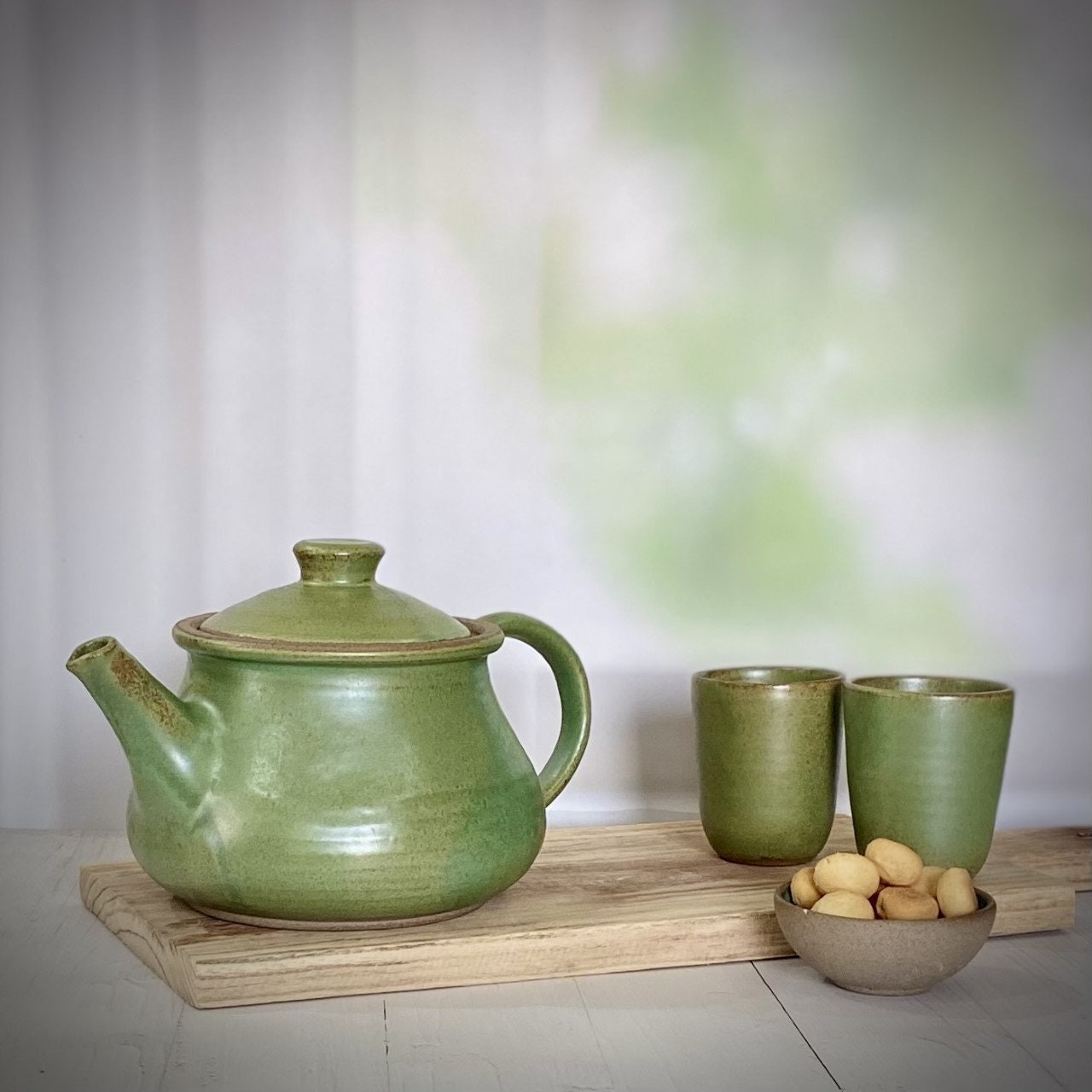 Ceramic Tea Kettle, Green Teapot, Unique Tea Pot, Handmade Pot, Tea  Pitcher, Pottery Pot, Large Teapot, Family Kettle, Christmas List Ideas 