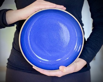 Deep blue bowl, pasta bowl, Ceramic ramen bowl, pottery bowl serving, Large Soup Bowls, Japanese Rice Bowls, Dinnerware Bowls, Deep plate