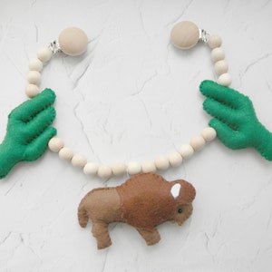 Bison Kinderwagen slinger Buffalo Stroller speelgoedketting | Etsy België