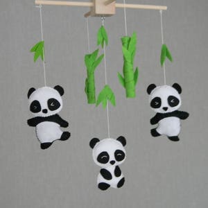 Panda crib mobile sales