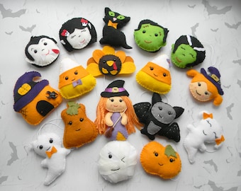 Halloween Decor Cute Halloween ornament Halloween party favor Spooky Cute Felt Toy Ornaments Halloween Decorations