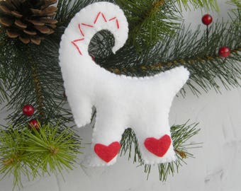 Julbock felt ornament Christmas ornament Noel ornament Swedish Scandanavian Norwegian Goat Scandinavian christmas decor God jul decor