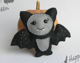 Bat  felt ornament Party favors Halloween Cute Bat Halloween ornaments Halloween decor kawaii Bat Halloween decorations felt ornament