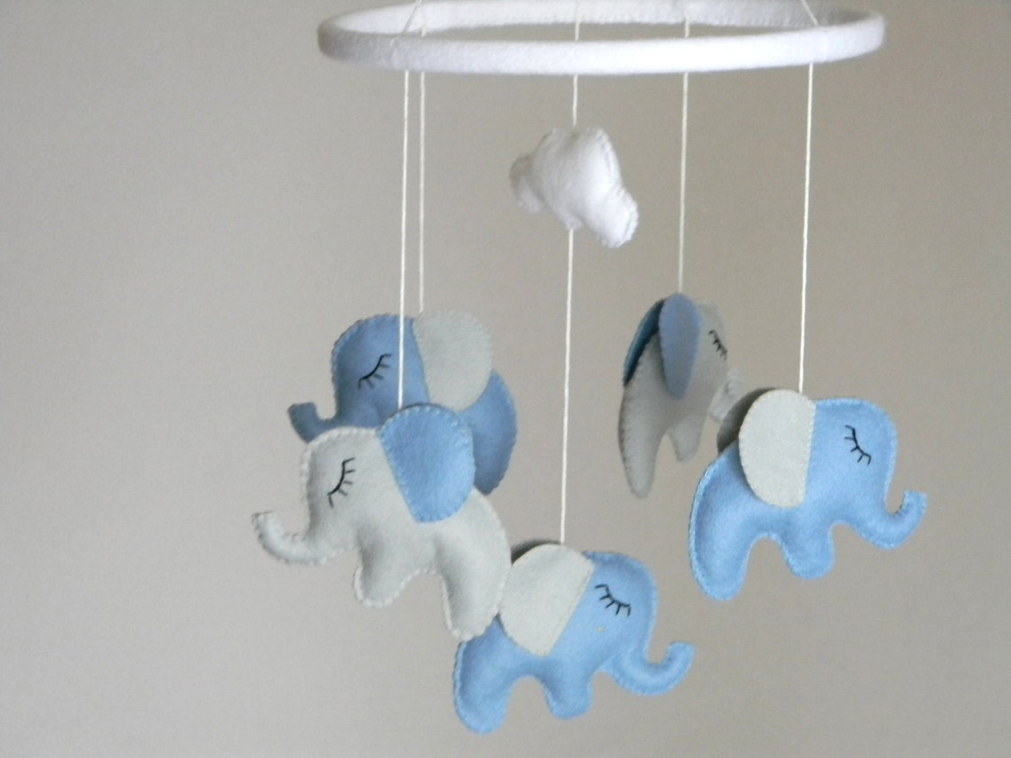 SALE 20 Baby Crib Mobile Baby Boy Mobile Elephant Mobile Etsy