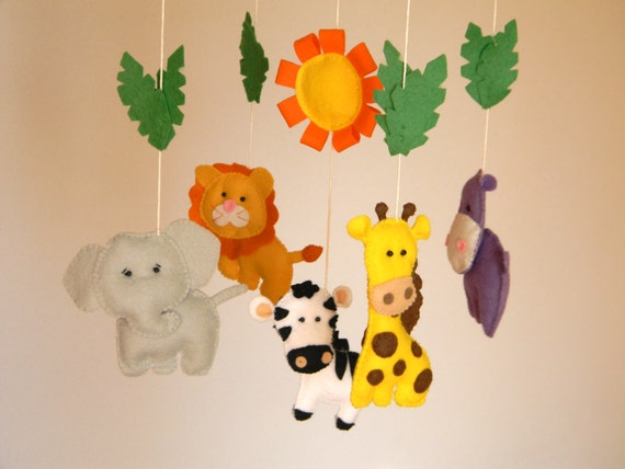 jungle mobile nursery