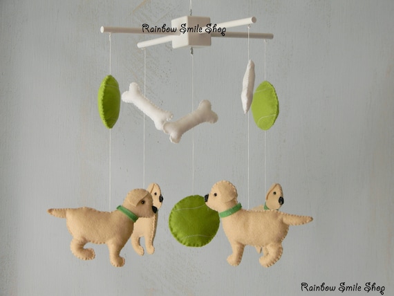 Labrador Puppy Baby Mobile Dog Nursery Mobile Labrador Baby Etsy