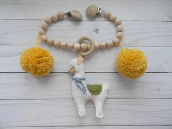 Lama Pram slinger Kinderwagen speelgoedketting kinderwagen | Etsy België