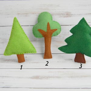 Baby mobile Mountains Baby Mobile Baby Mobile Modern Nursery mobile Felt Tree Mountain nursery decor Cloud Mobile Mint Gray image 9